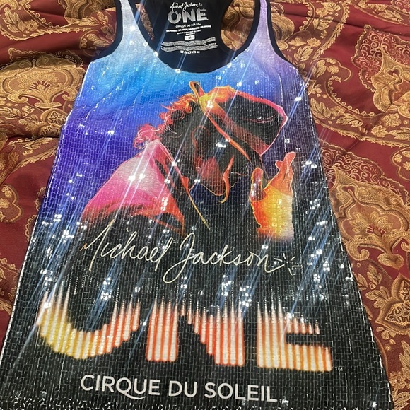 NWOT- Limited Edition Michael Jackson Cirque Du Soleil Sequin Shirt - Picture 3 of 6
